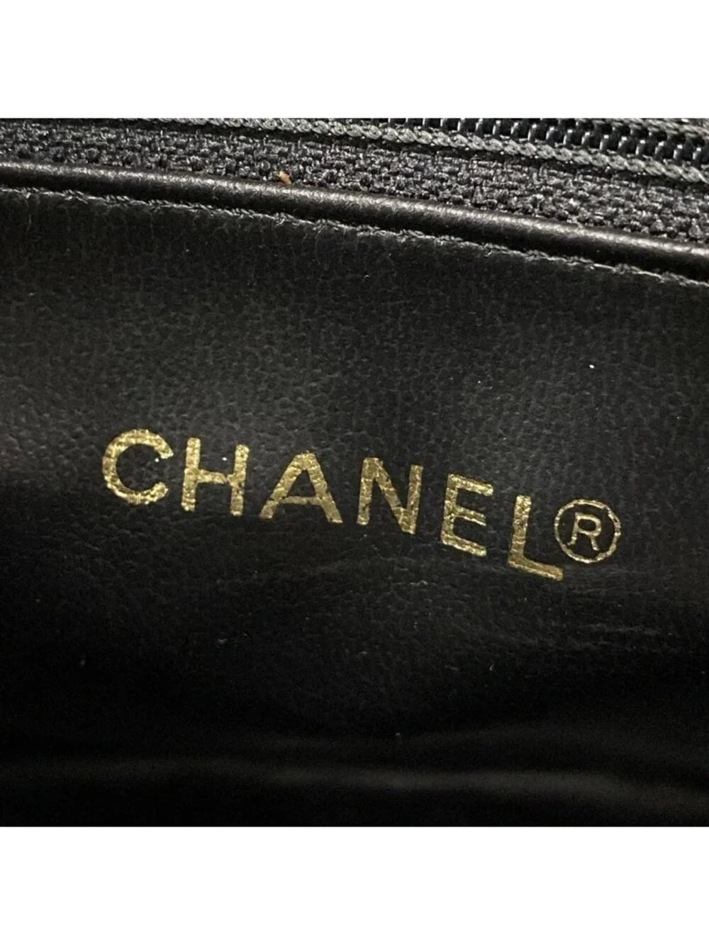 Chanel Handbag Stitch Black Gold Ball Charm Leather